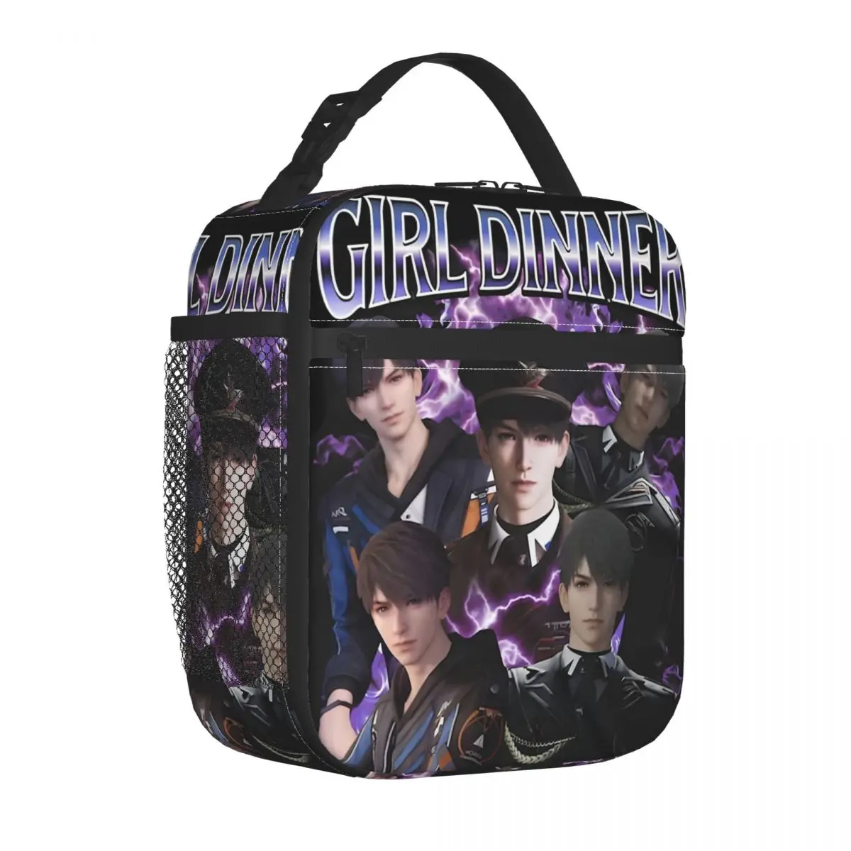 

Caleb Love And Deepspace Insulated Lunch Bag High Capacity Reusable Thermal Bag Tote Lunch Box Work Outdoor Men Women