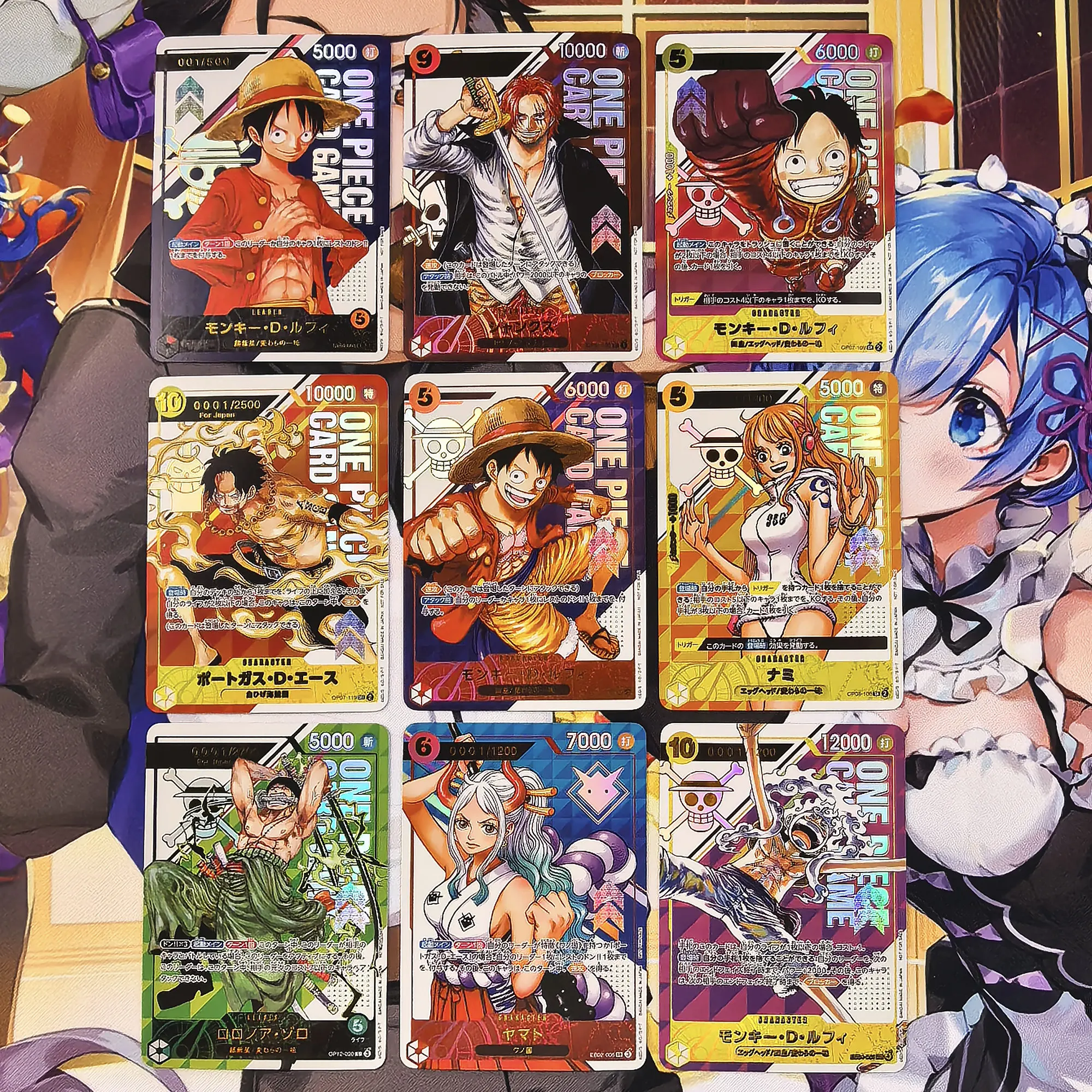 diy-セルフコントロールセット-ワンピース-opcg-ナミ-eb02-モンキー・d・ルフィ-サイン入りトレーディングカード-アニメ漫画ギフト