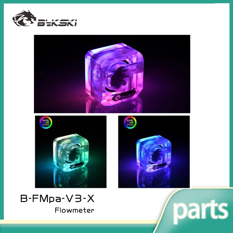 

Акриловый расходомер Bykski B-FMpa-X с резьбой G1/4'' для систем водяного охлаждения ПК, фильтр-индикатор, адаптер, фитинги, 3-ходовые соединения