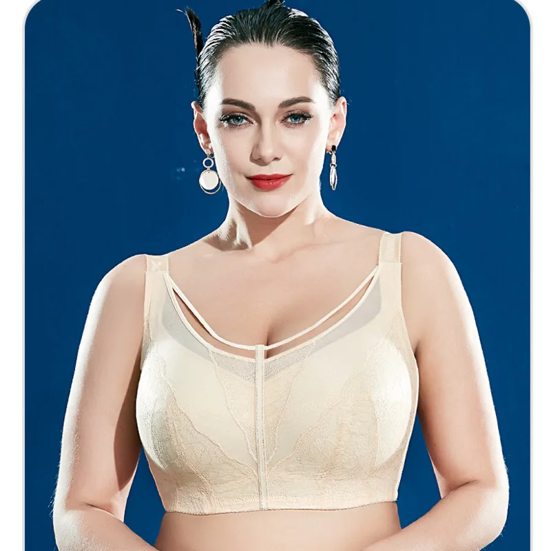 

Large Underwear Thin Cup Women's Lace Bra 75 80 85 90 95 B C D E F G Brasier Mujer Plus Size Lingerie For Women Brassiere Femme