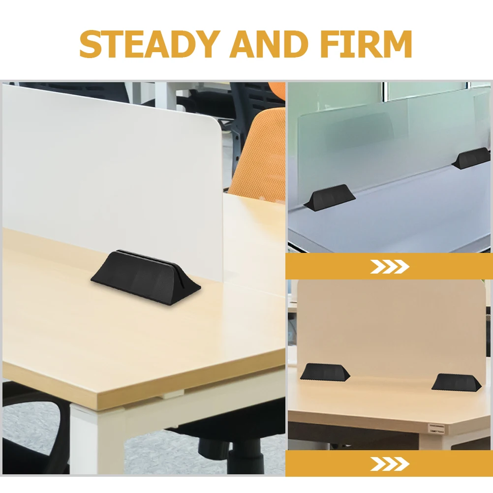 

10pcs Desk Partition Clamp Plastic Adjustable Bracket For Office Desk Divider Sneeze Guard Clip, Privacy Panel Clamp, Glass