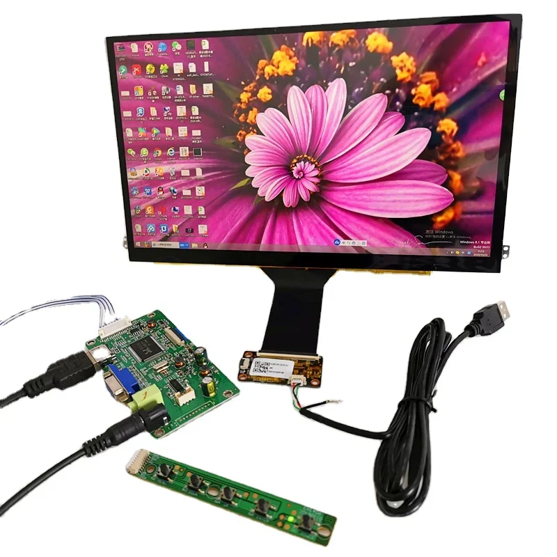 

11.6 inch capacitive touch display module 1920X1080 for Linux/android /win7 8 10 Raspberry Pi 3 b and play LCD screen DIY kits