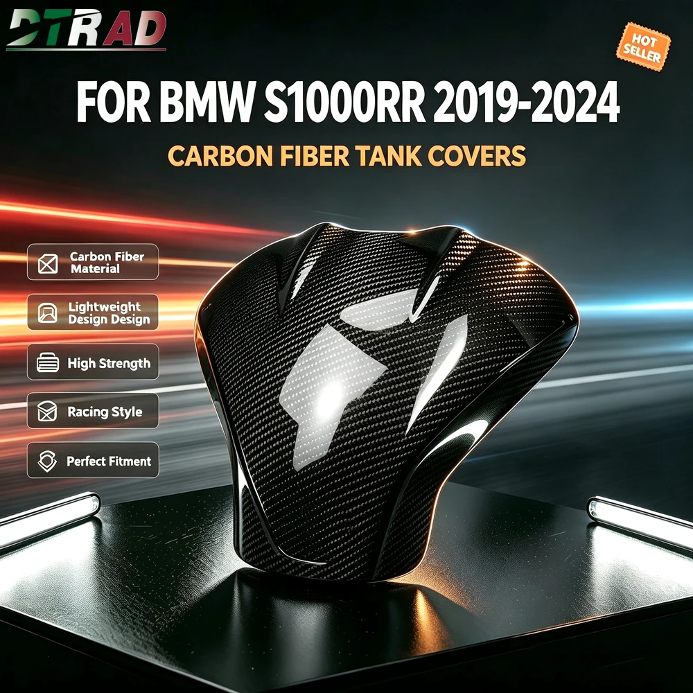For BMW S1000RR 2019-2023 2024 Real Carbon Fiber Upper Fuel Tank Cover Protection Fairing Kits S1000 RR K67 Modified Accessories