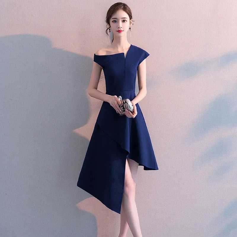 

Hot Selling No. 46 Evening Dress 2024 New Mid-Length Adult High-End Banquet Birthday Dress