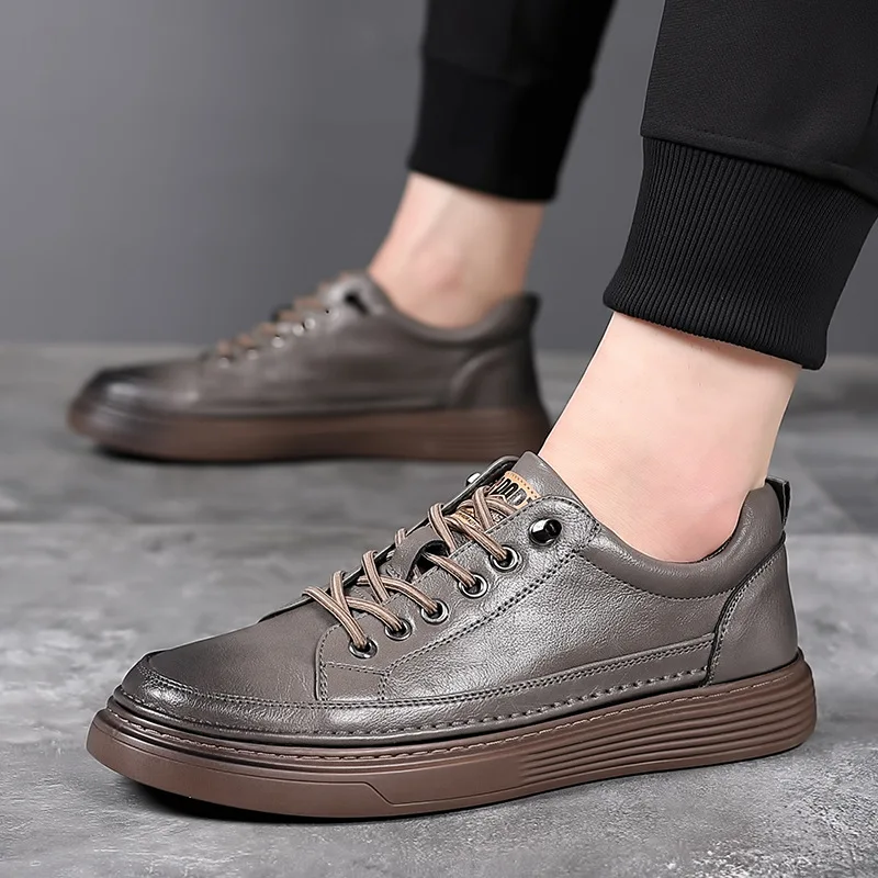 Mode Handgemachte Marke Männer Casual Schuhe Aus Echtem Leder Männer Wohnungen Weiche Oxford Schuhe Luxus Qualität Outdoor Schuhe Männer Turnschuhe