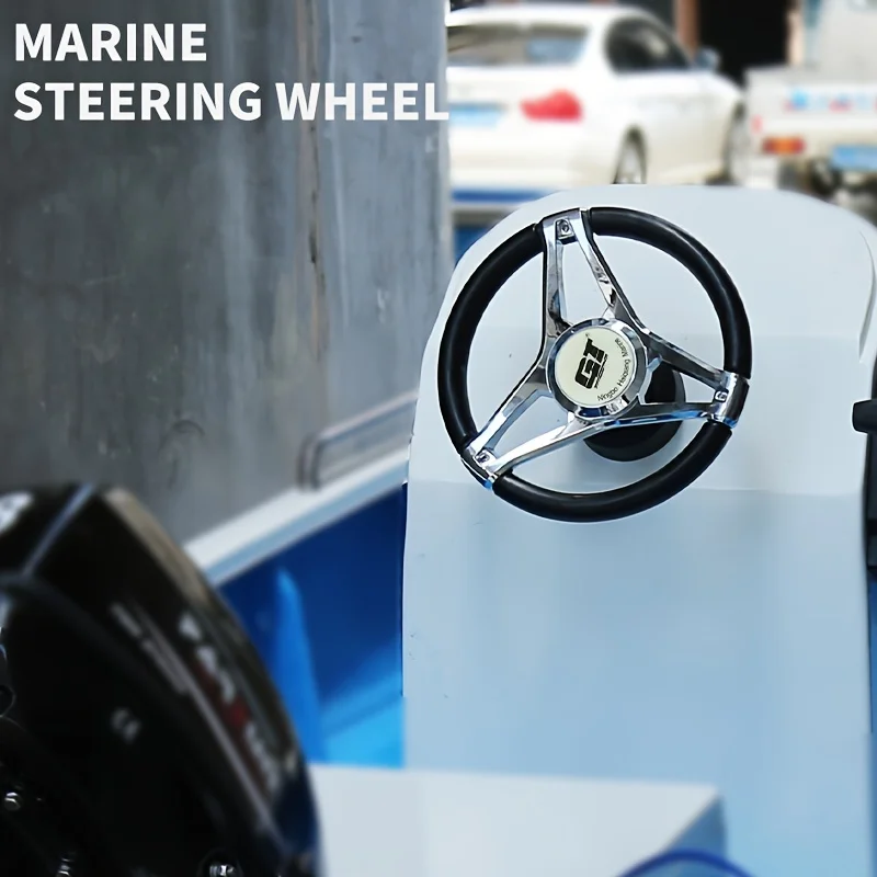 

GT marine steering wheel fiberglass speedboat fishing boat front operation outboard motor console steering control rudder