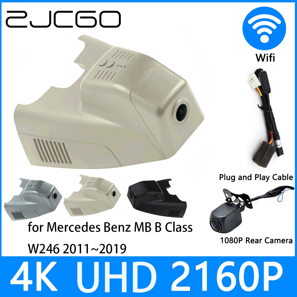 

ZJCGO Dash Cam 4K UHD 2160P Car Video Recorder DVR Night Vision for Mercedes Benz MB B Class W246 2011~2019