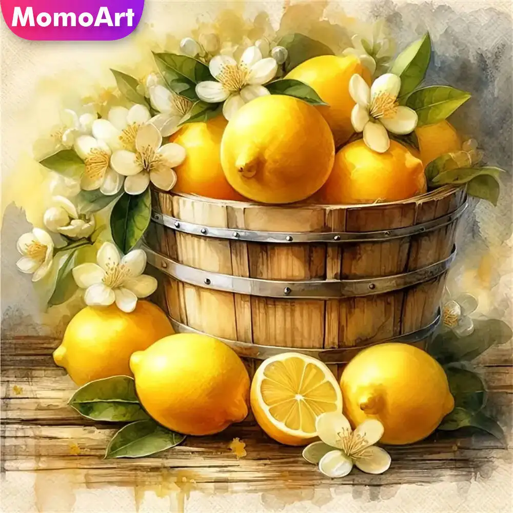 Momoart Diamond Painting Lemon Fruit New Arrival Pattern For Adults Beginners Diamond Mosaic Flower DIY Unique Gift
