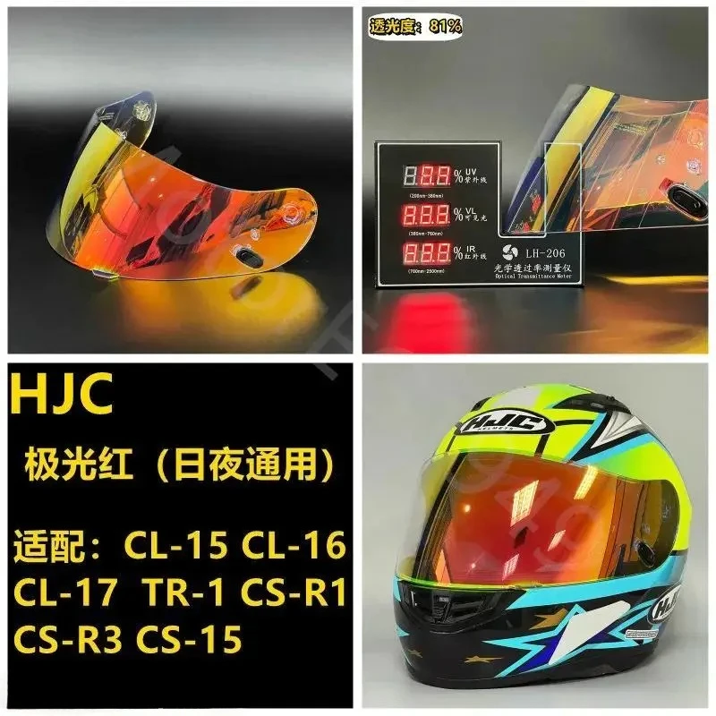 

Motorcycle Helmet Visor For HJC CS R3/CL 15/CL16/CL17TR-1/CS-R1 15 16 Visors Motorcycle Helmet Shield Goggles Plating