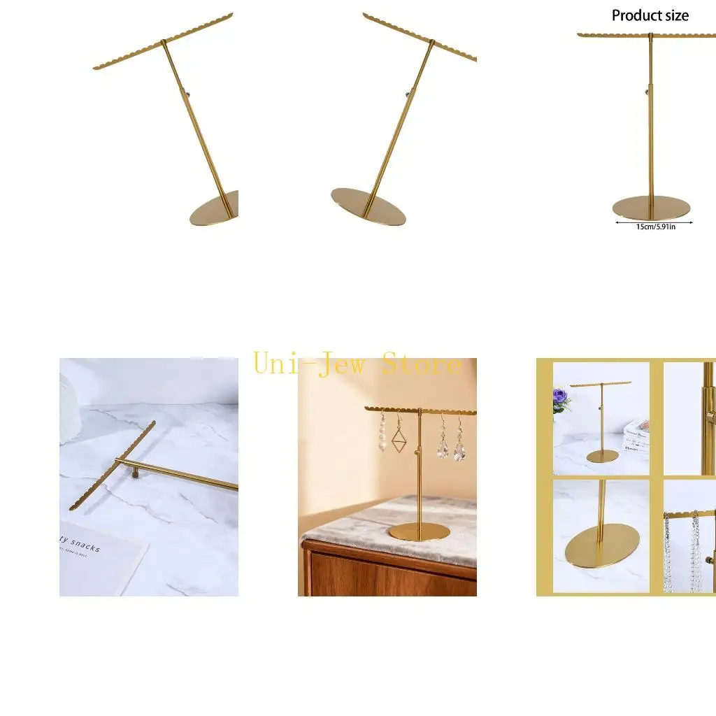 

40GB Contemporary Metal Earring Rack Removable Shelves For Multiple Accessories Storage