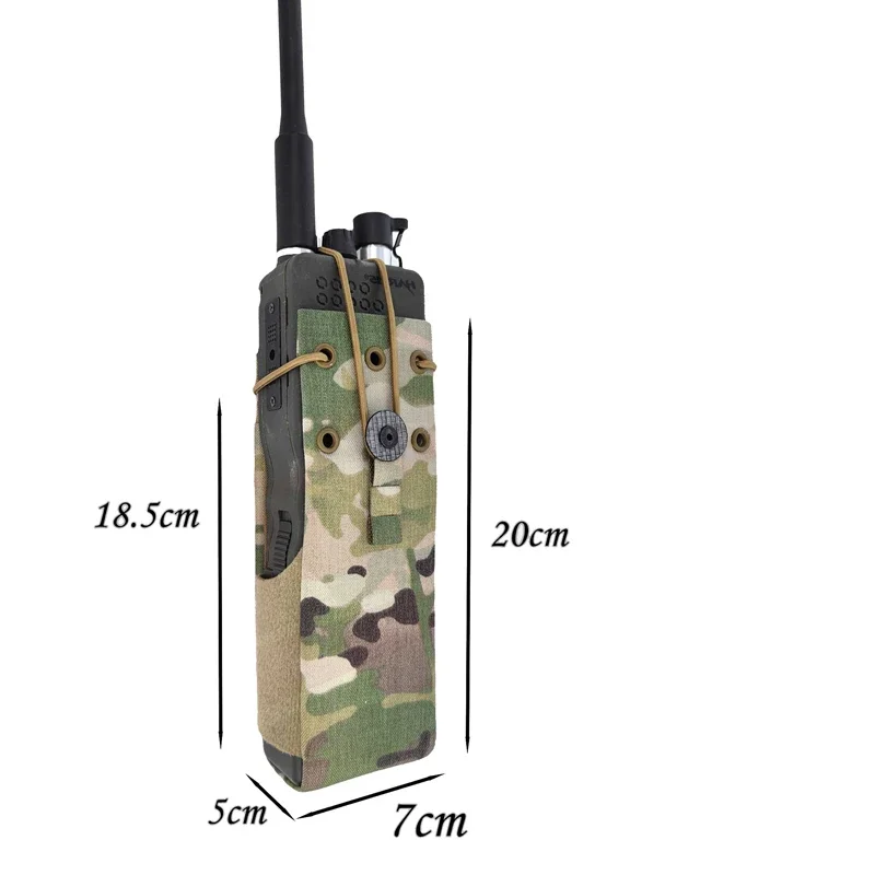 ยุทธวิธีMolleวิทยุWalkie Talkieผู้ถือกระเป๋าแบบพกพาInterphone Holsterกระเป๋าFCPC V5 เสื้อกั๊กWalkie Talkie
