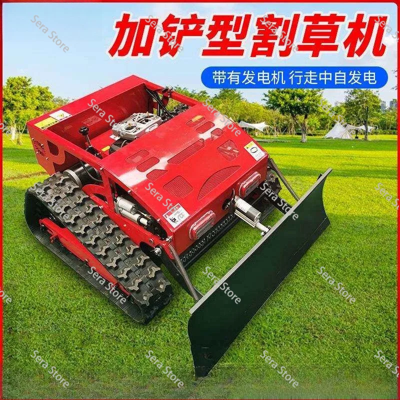 Remote Control Lawn Mower Diesel Grass Cutter Machine Orchard Weeding Equipment for Hills and Slopes