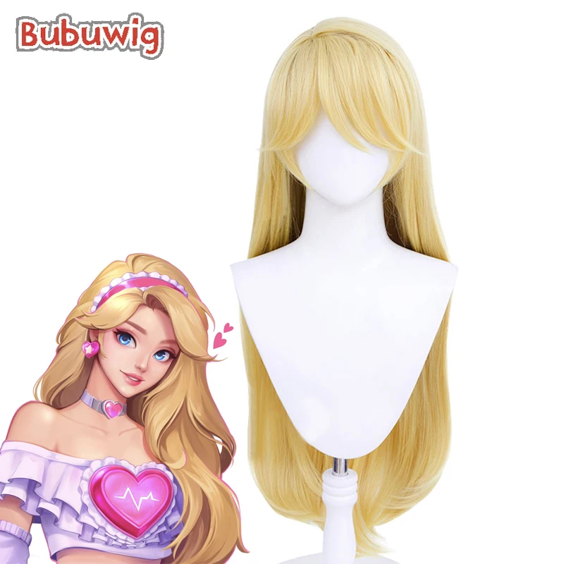 Bubuwig Synthetic Hair Lux Cosplay Wigs LOL Lovestruck Lux 85cm Long Straight Blonde Halloween Party Cos Wig Heat Resistant