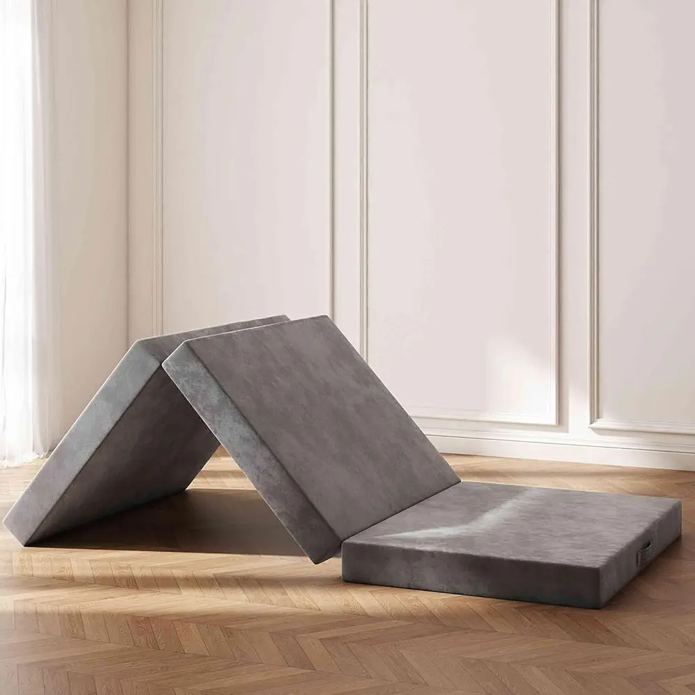 

4 Inch Twin Size Memory Foam Mattress with Washable, Reversible Cover and Travel-Friendly Design