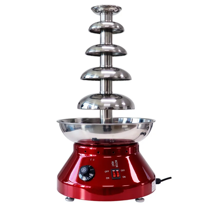 

5 layer Chocolate Fountain machine Commercial buffet party Waterfall Stainless steel Five layer Chocolate Fountain machine