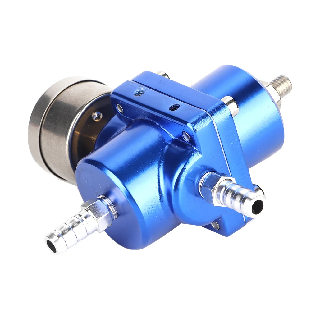 

Adjustable FPR Aluminum Alloy FPR Fuel Pressure Regulator with Gauge Hose 0‑140psi Adjustable Pressure Regulator FPR