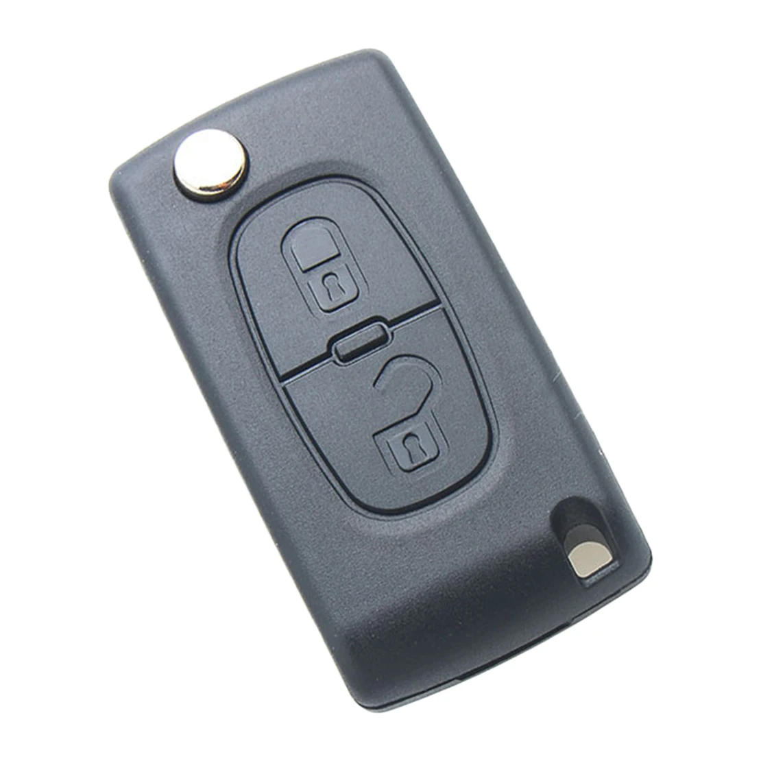 

2 Button Replacement Flip Remote Key Fob Case Shell Fit for Peugeot 307 308 407 408 Citroen C4 C5