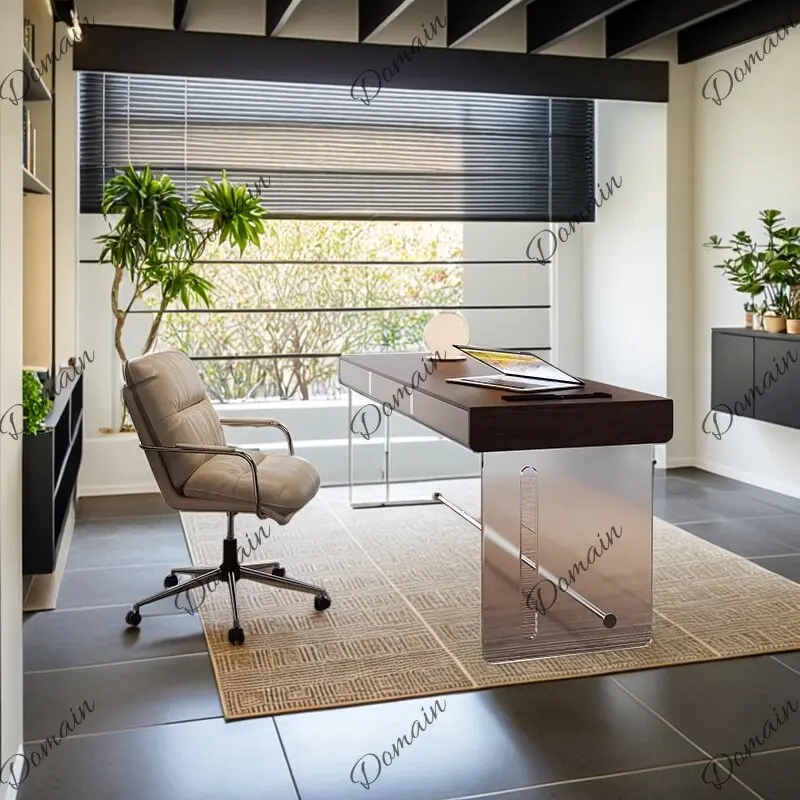 Acrylic Suspension Desk Solid Wood Premium Desk Living Room Home Office Study Computer Desk
