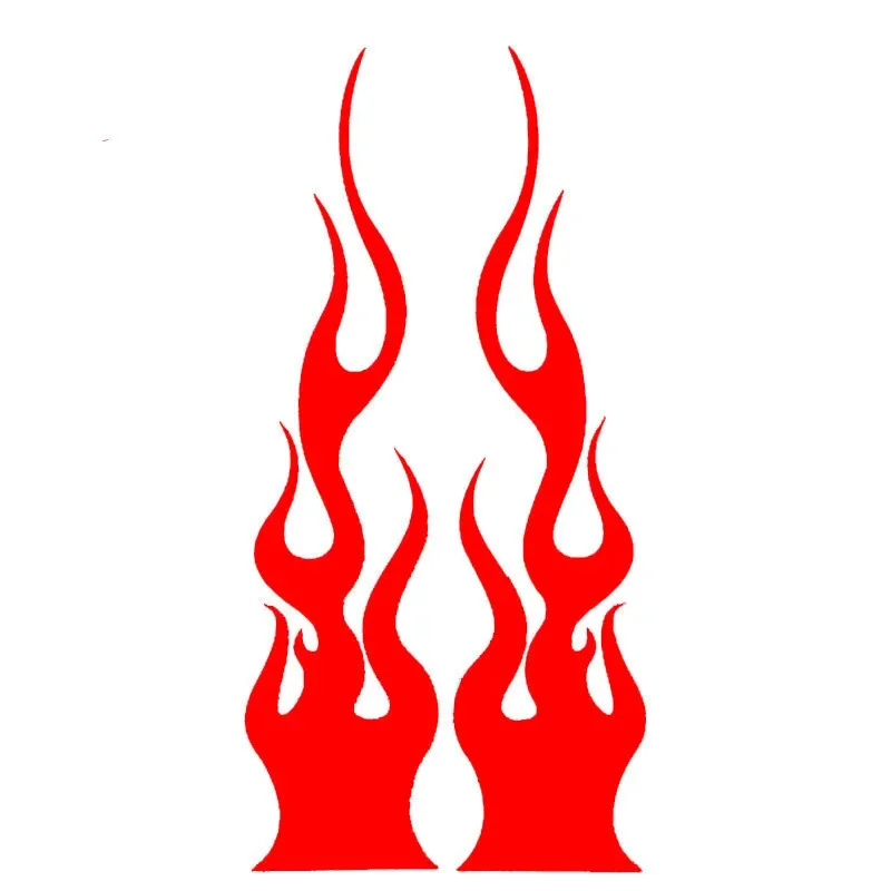 

Waterproof Motorcycle Electric Car Sticker Retro Reflective Flame Design Sunscreen Decorative Auto Adhesive