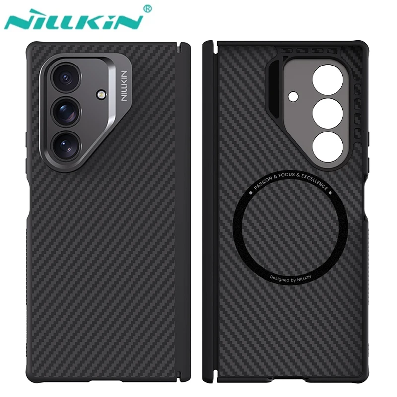 NILLKIN магнитный арамидный карбоновый чехол для телефона с петлей для Samsung Galaxy Z Fold 7 W26 5G ZFold Fold7 zFold7 z7 7z Magsafe Macsafe NILLKIN магнитный арамидный карбоновый чехол для телефона с петлей для Samsung Galaxy Z Fold 7 W26 5G ZFold Fold7 zFold7 z7 7z Magsafe Macsafe