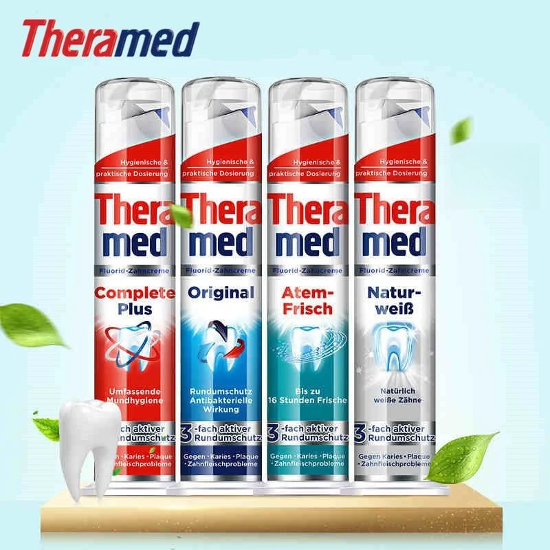 Thermed Dental Dentistry Press Toothpaste Whitening Preventing Cavities Refreshing Breath Protecting Gums Toothpaste Mouthwash