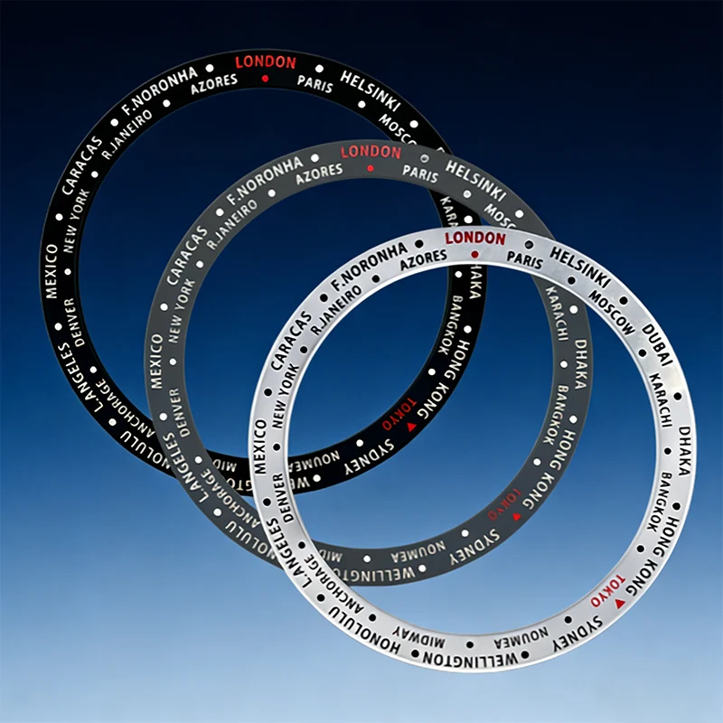 

38mmx31.5mm Aluminium Fashion Flat Watch Bezel Insert Fits SKX007 SKX009 SRPD Watch Case NH36 NH35 Movement Watch Ring Modified