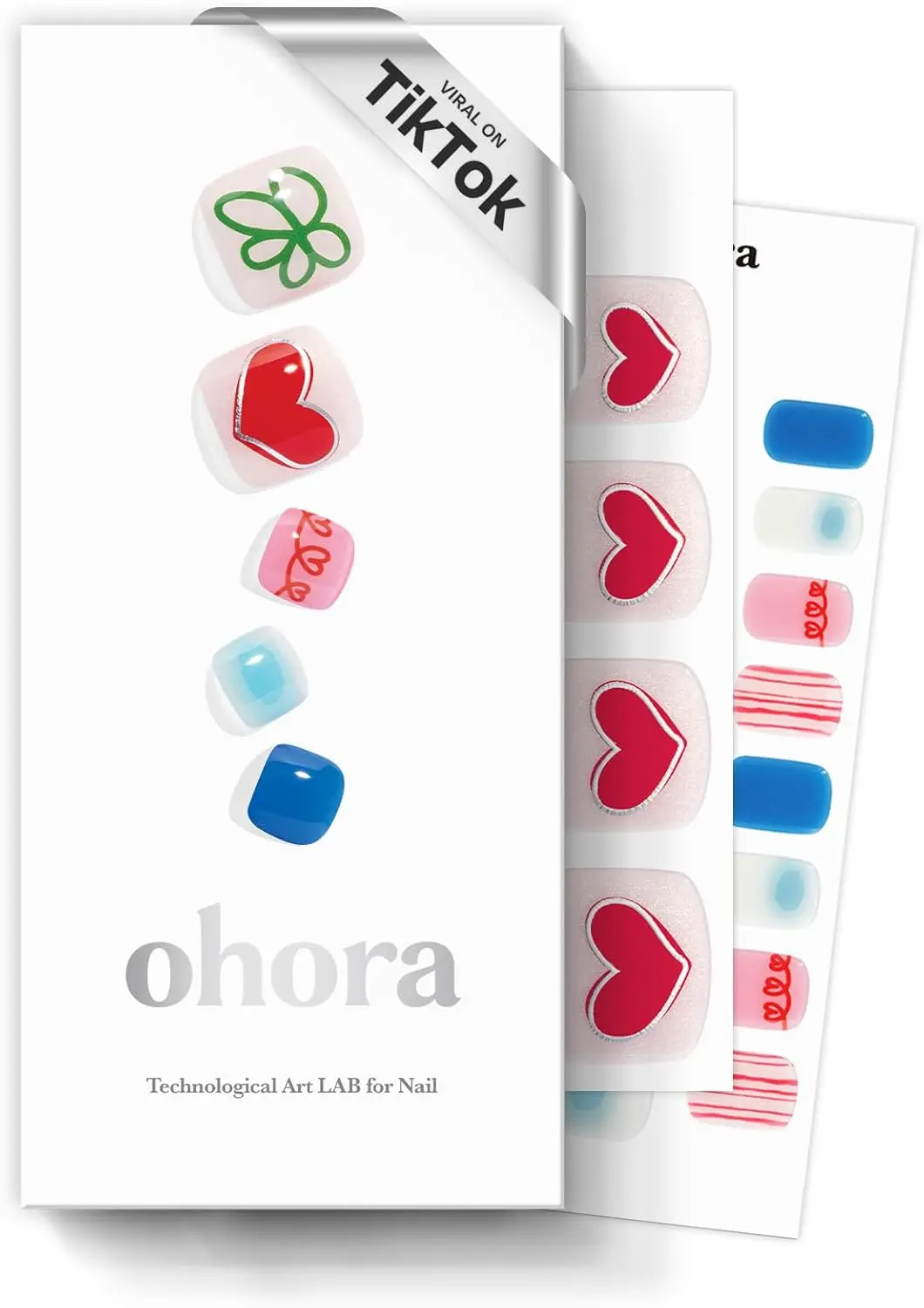 

Semi Cured Gel Pedi Strips (P Happy Go Lucky) - Mixed Colors, UV/LED Safe, Salon-Quality, Easy Apply & Remove - Includes Prep Pa