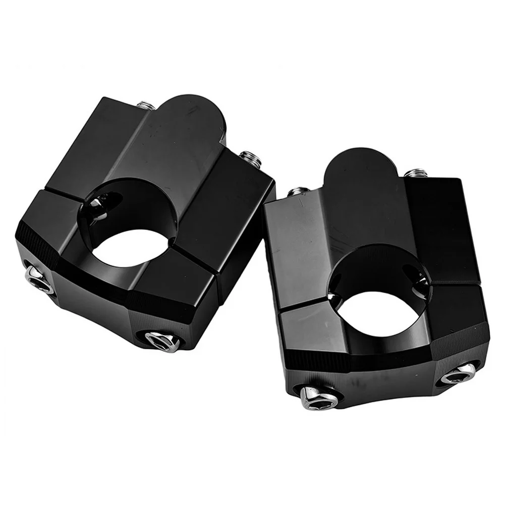 CNC Handlebar Riser Clamp Adapter for 28mm Motorcycle Handlebars Designed to Enhance Riding Position and Control
