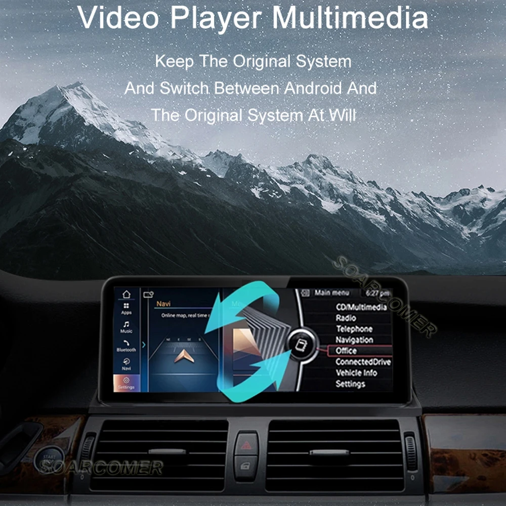 12.3“ ID8 Android 13 Car Radio Video Player GPS For BMW 3 Series E90 318i 320i E91 E93 2006 - 2012 DSP Carplay Auto Multimedia