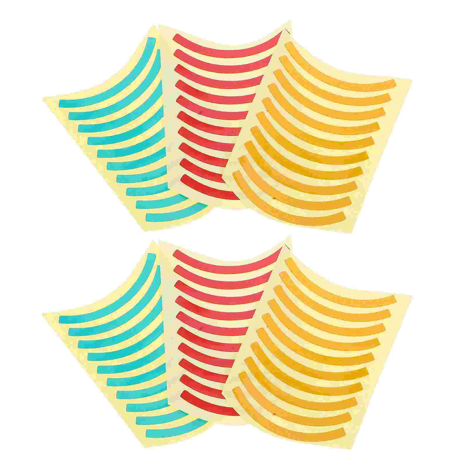 60 Pcs Pressure Gauge Identification Sticker Stickers Zone Indication The Circle