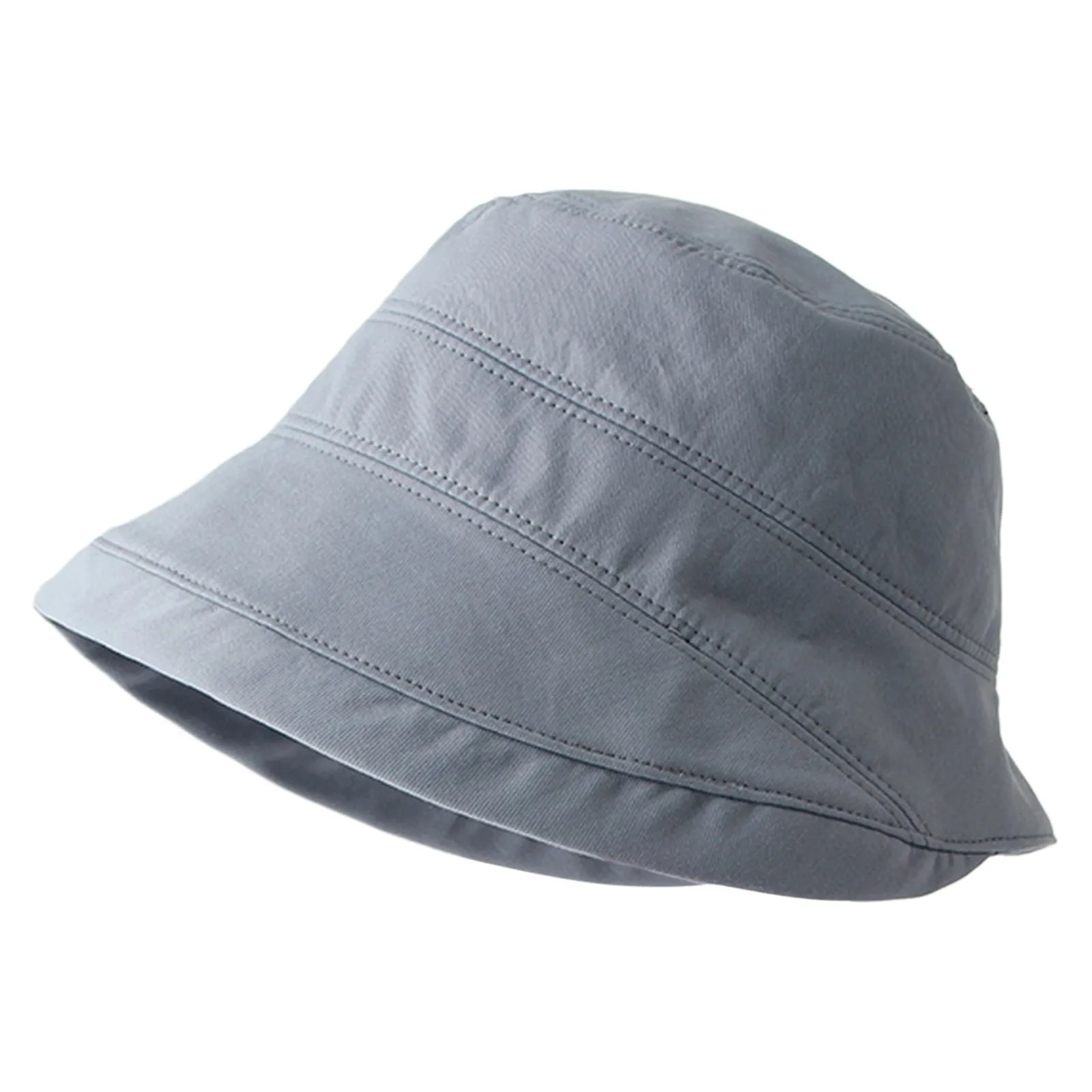 New Solid Color Soft Cotton Women Bucket Hat Spring Summer Holiday Outdoor Beach Sun Hats Foldable Panama Caps Fishermans Cap