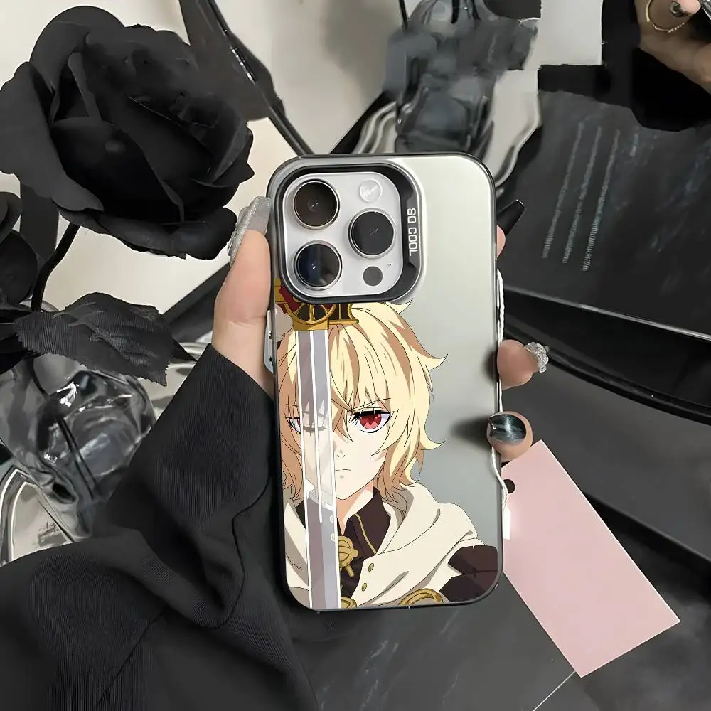 S-Seraph Of The End Cool Phone Case For IPhone 17 16 15 14 13 12 11 Pro Max Air Multicolor Matte Laser Metallic Aurora Funda