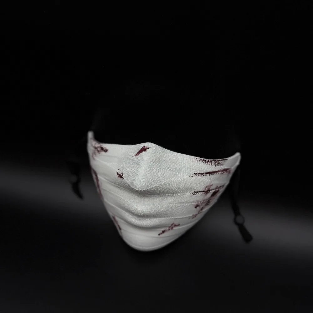 Anime Cosplay Iguro Obanai Face Mask Angels Death Isaac Foster Cosplay Costume Bandage Mask Roleplay Masquerade Masks New view 3