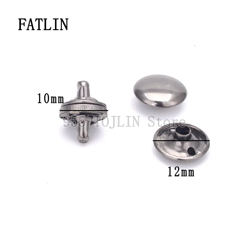 10Sets Double-sided rivet thin strong magnetic handbag snap buttons diy Accessories Wallet buckle Clothes button 10mm