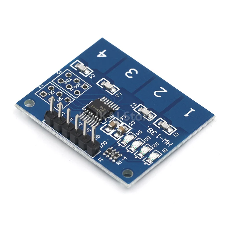 NEW 4Channel Digital Touch Sensor Capacitive Switch Module Button For TTP224