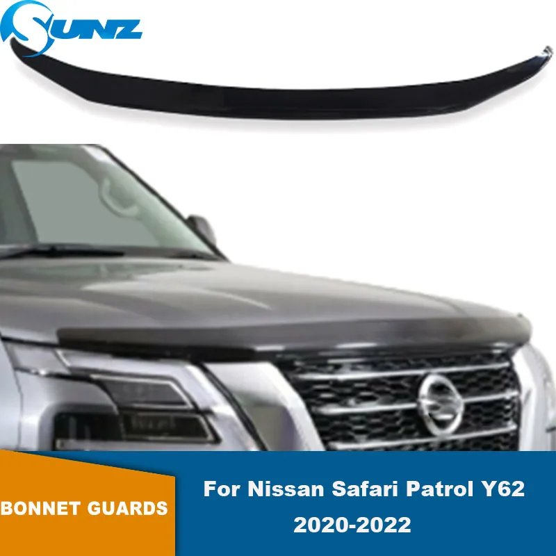 Bonnet Guards For Nissan Safari Patrol Y62 2020 2021 2022 Bonnet Protector Stone Clip Protector Bug Protector Car Accessories