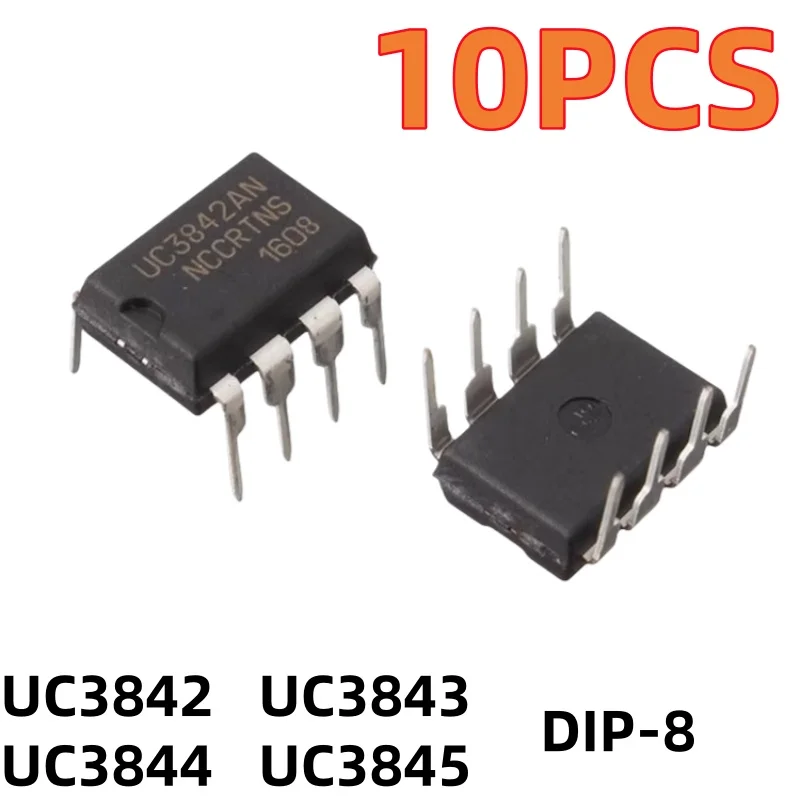 10 peças uc3842 uc3843 uc3844 uc3845 novo a an b b bn inserção direta dip8 chip de potência sop8