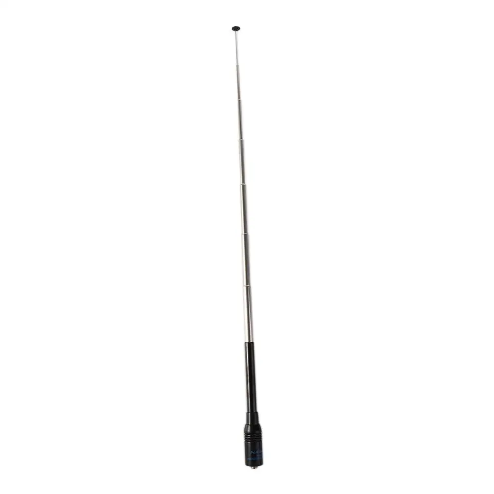 Durable Black NA-773 UHF+VHF Intercom Supplies Telescopic Antenna Walkie-talkie Aerial SMA-F Antenna Communication Equipment