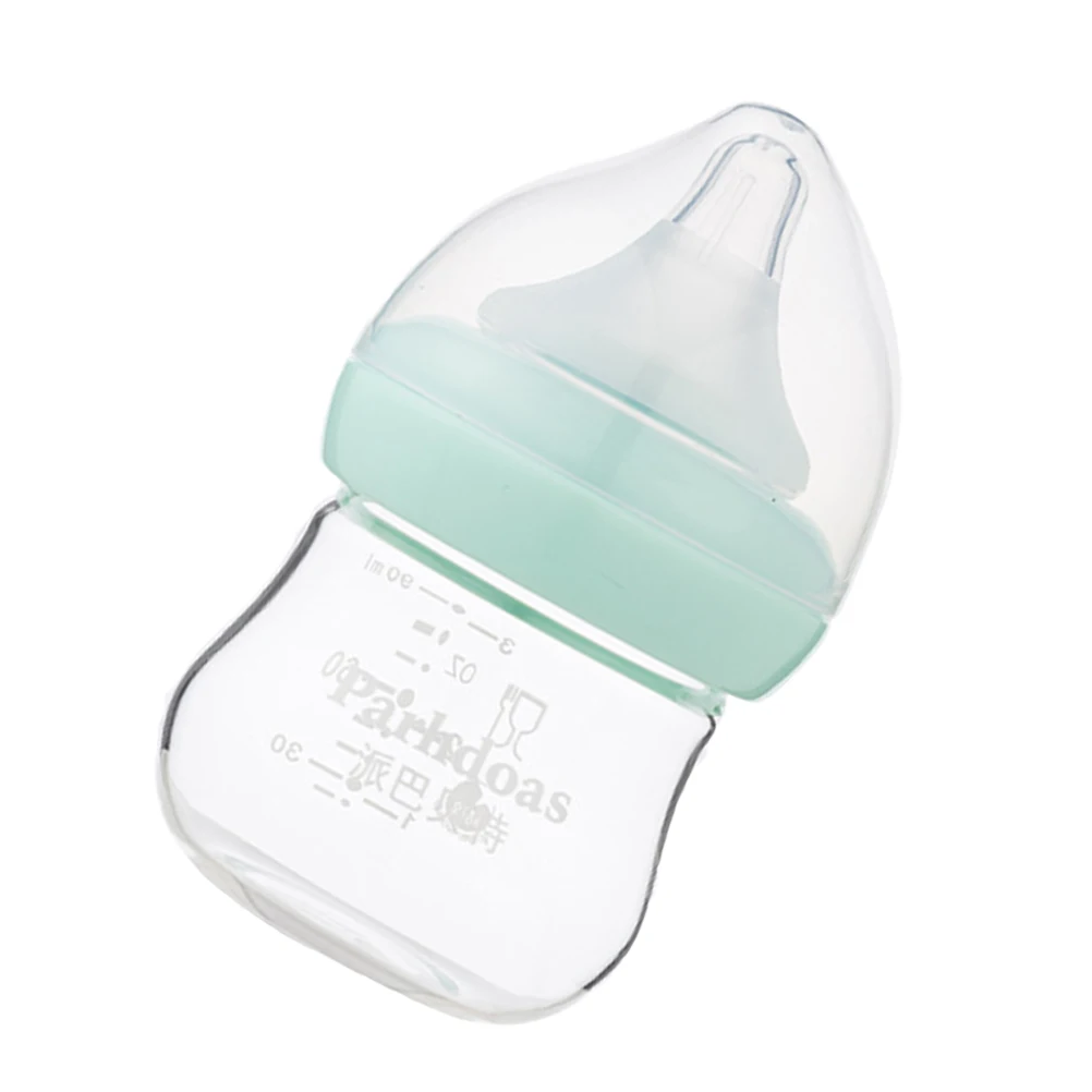 

Wide Diameter Baby Bottle 90ml Green Shock Resistant Breast Like Pacifier for Newborn Toddler Infant Pacifier Feeding