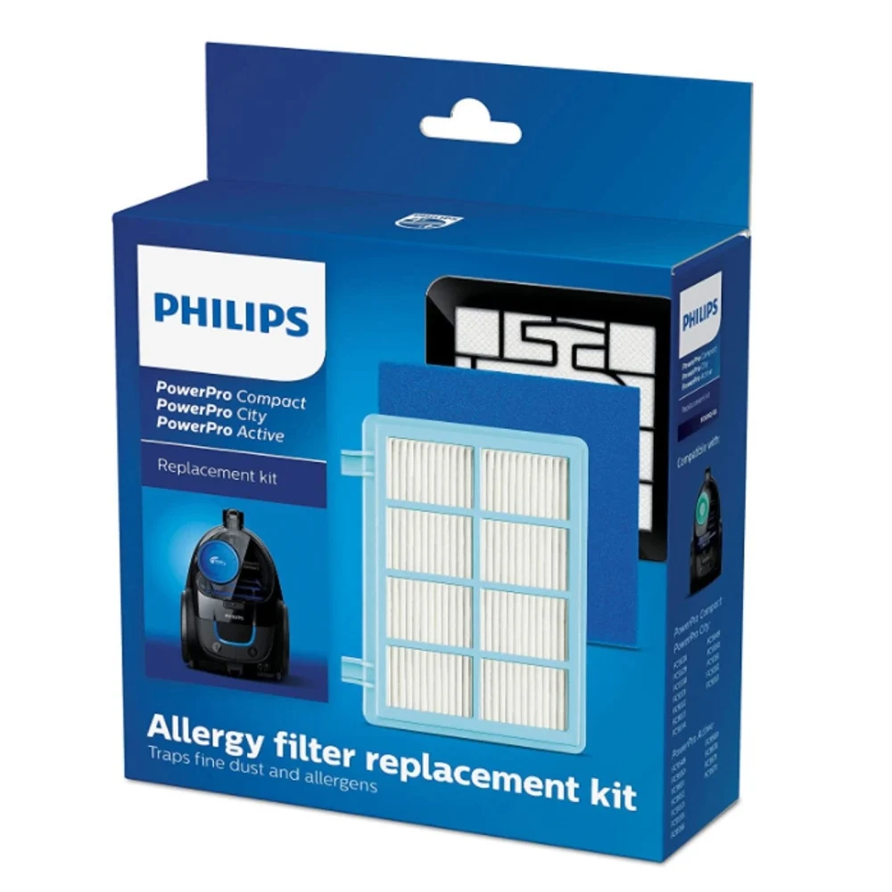 متوافق مع فيليبس FC 9331 9332 PowerPro City FC 9330 Power Cyclon مكنسة كهربائية أمامية ومجموعة فلتر Hepa