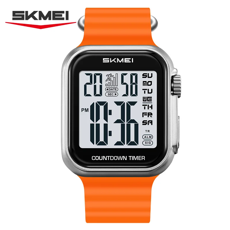 SKMEI Fashion Men's Watch Original Electronic Movement Clock Stopwatch Countdown Waterproof Sport Watches Digital Watch 2269