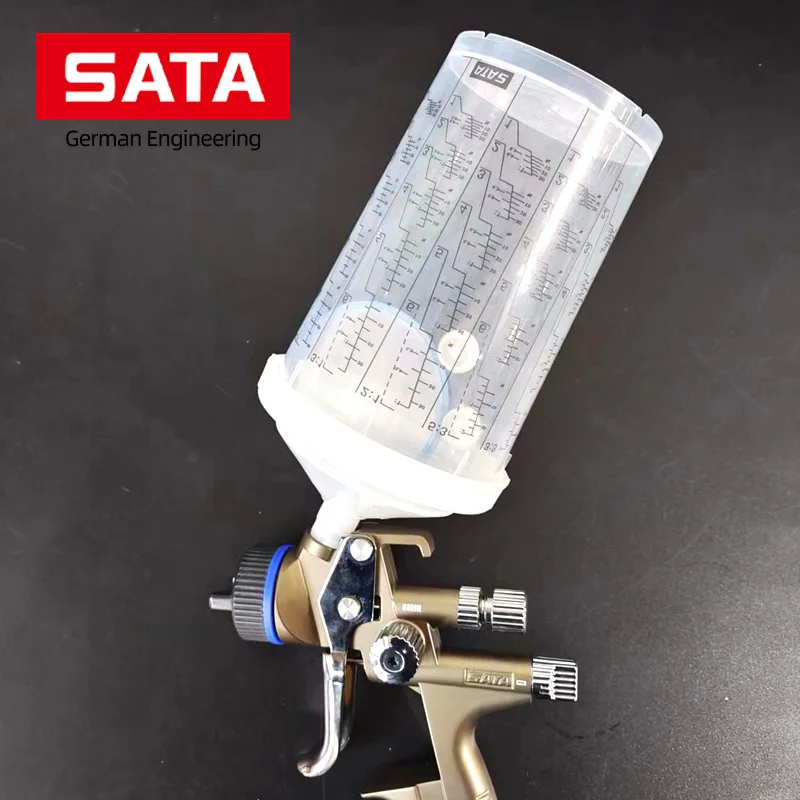 Imagem -04 - Pistola de Pulverizador Descartável Lava os Acessórios Livres do Potenciômetro da Lavagem 900ml da Pistola de Pulverizador da Água-base Apropriados para a Arma de Pulverizador de Sata a