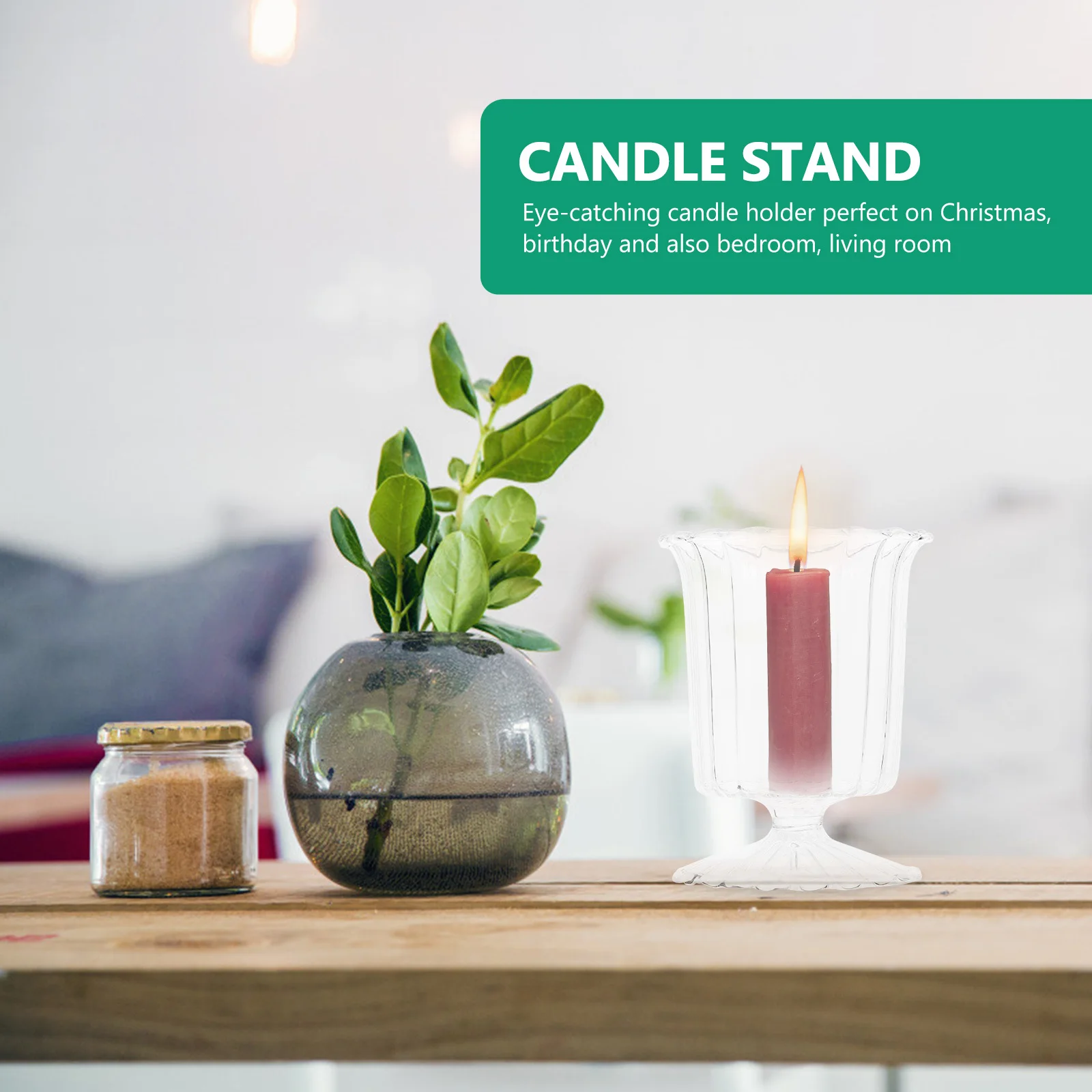 

Cup Style Glass Holder Tea Light Holders for Table Centerpiece Add to Any Room Decor Glass Holder