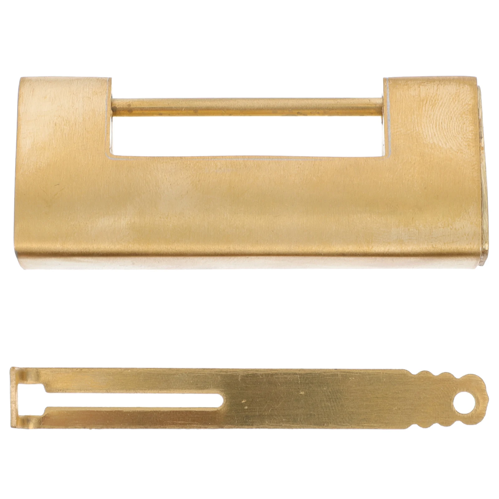 

Vintage Padlock Open The Horizontally Retro Alloy Golden Copper Small Chinese Style