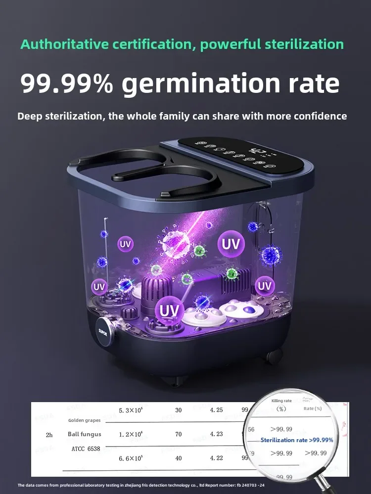 

Ведро для замачивания ног с постоянной температурой, полностью автоматическая электрическая ванна для домашнего здоровья, электрическая ванна для ног, новая модель 2025 года