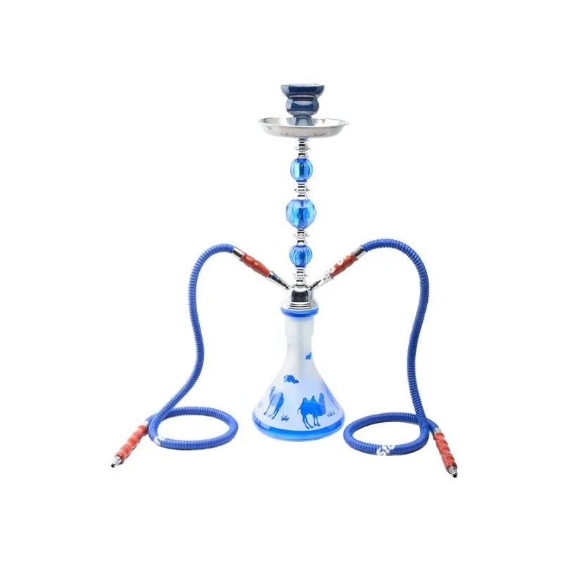 

New Arab shisha medium pot three beads metal high-end ktv bar glass pipe shisha