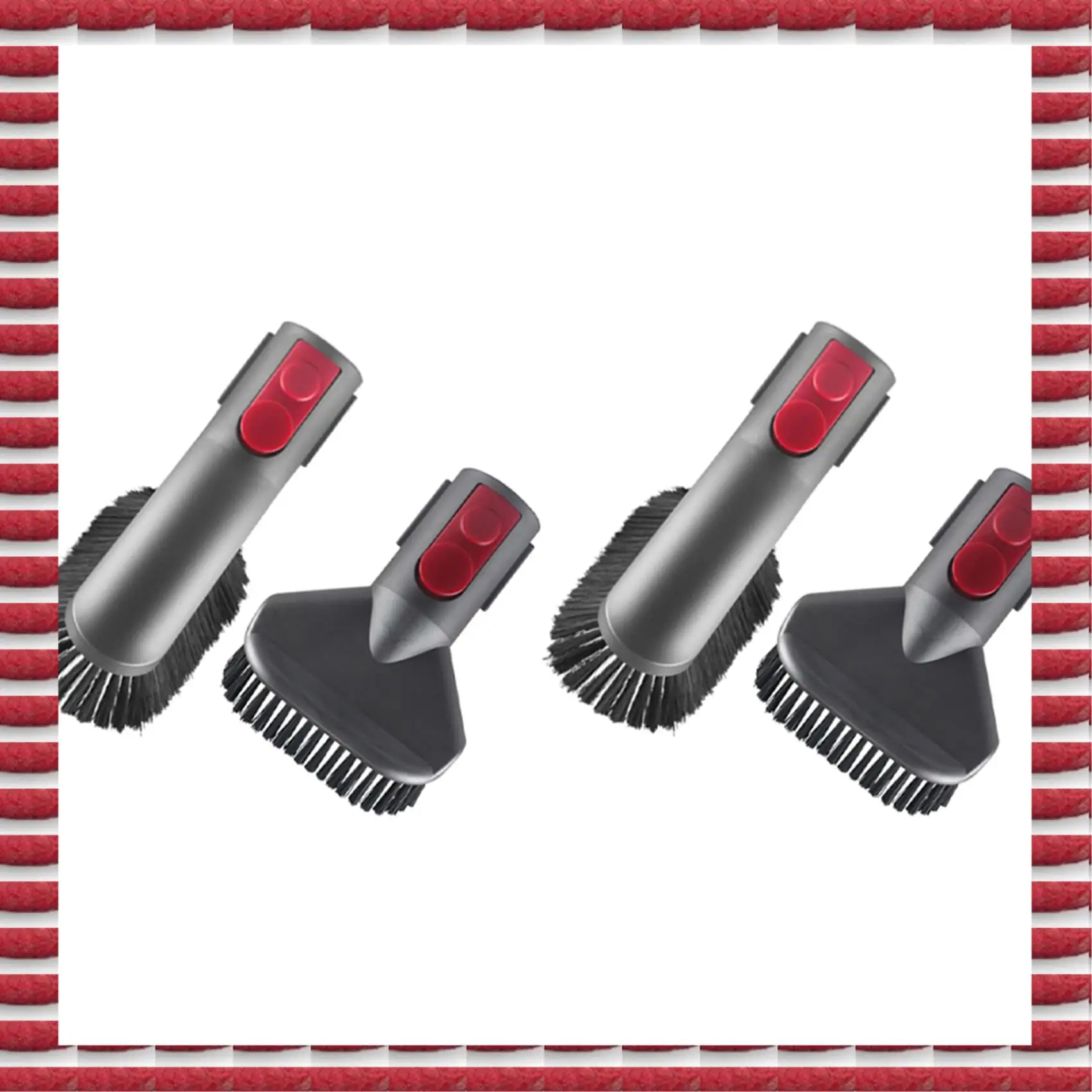 مجموعة ملحقات الفرشاة A97G 2X لـ Dyson V8 V7 V10 V11، بما في ذلك فرشاة الأوساخ العنيدة، وفرشاة الغبار الناعمة