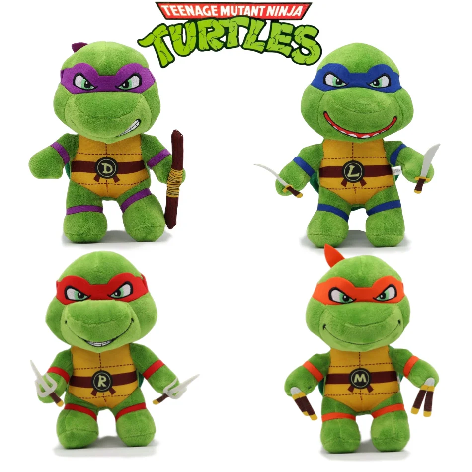 

Популярные плюшевые куклы Черепашки-ниндзя 25 см: Донателло, Микки, Рафаэль, Леонардо. Мягкие игрушки-персонажи из мультфильма TNNT. Подарок.