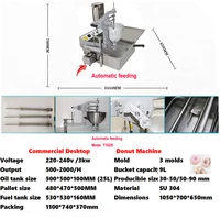 Electric/Gas Type 25L/35L Donuts Maker Machine with 3 Different Mould Doughnut Fryer Maker Perfect for Bakery Business 4