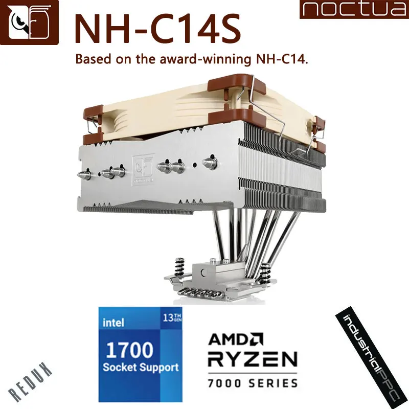 Noctua NH-C14S 6 Heat Pipe Blowing Radiator A14PWM Temperature Control Fan C Type Tower Case Radiator